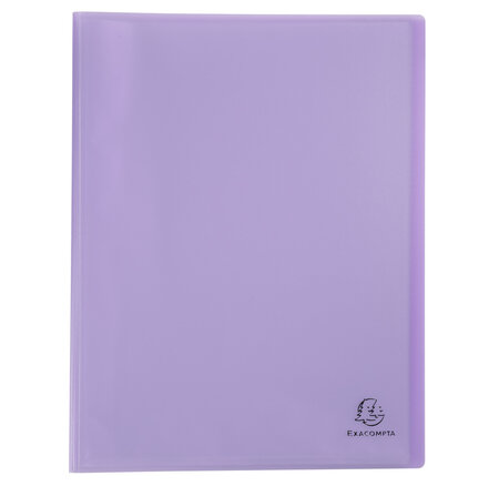 Protège-documents En Polypropylène Semi Rigide Chromaline Pastel 80 Vues - A4 - Mauve - X 10 - Exacompta