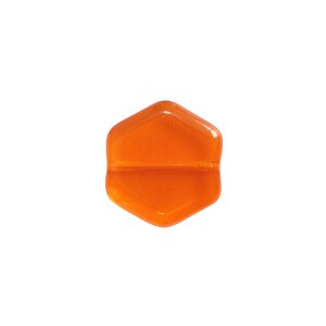 Diy - 10 perles vintage en verre hexagone 16 x 15mm  - hyacinth