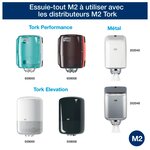 Bobine d'essuyage à dévidage central tork wiper 320 blanche - carton de 6