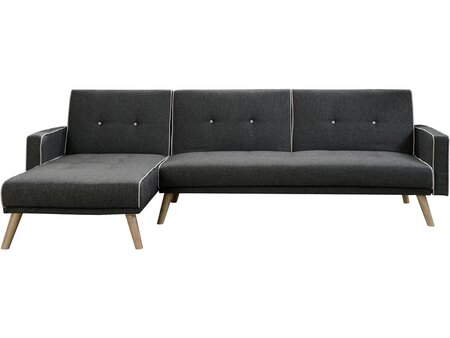 Canapé d'angle convertible et réversible "Jules" - 3 places - Gris