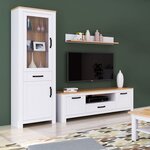 Vitrine avec compartiments blanc