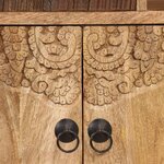 vidaXL Buffet Bois de manguier solide 140x30x80 cm