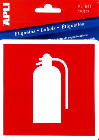 Pictogramme extinteur incendie 114 x 114 mm APLI