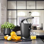 Princess presse-agrumes 160 w acier inoxydable noir mat