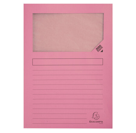 Paquet De 100 Chemises À Fenêtre Super 160g/m2 - 22x31cm - Exacompta