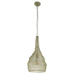 Eglo lampe suspendue colten champagne
