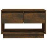 vidaXL Meuble TV Chêne fumé 70x41x44 cm Aggloméré