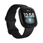FITBIT - Montre connectée Versa 3 - Autonomie + de 6 jours - Noir