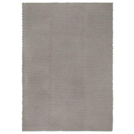vidaXL Tapis rectangulaire Gris 180x250 cm Coton