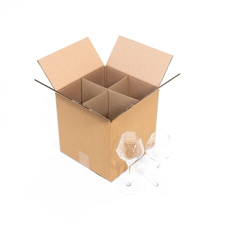 Carton vaisselle 4 grands verres