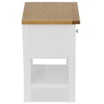 vidaXL Tables de chevet 2 Pièces 36x30x47 cm Bois de chêne massif