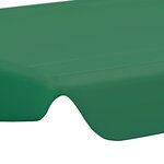 vidaXL Toit de rechange de balançoire Vert 150/130x70/105 cm