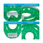 Bouée gonflable xxl et porte boisson gonflable pour piscine & plage - pack evasion cactus