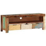 vidaXL Meuble TV 110x30x40 cm Bois de récupération massif