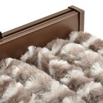vidaXL Moustiquaire Taupe et blanc 90x220 cm Chenille