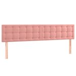 vidaXL Lit à sommier tapissier avec matelas Rose 200x200 cm Velours