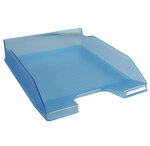 Corbeille À Courrier Combo Midi Translucide Grainé Linicolor - Turquoise - X 6 - Exacompta