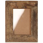 vidaXL Cadres photo 2 Pièces 23x28cm Bois de récupération solide et verre