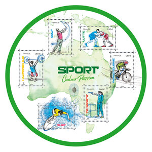 Bloc 6 timbres - SPORTS 2023 - Océanie - Lettre internationale