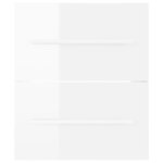 vidaXL Armoire d'évier Blanc brillant 41x38 5x48 cm Aggloméré