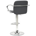 vidaXL Tabourets de bar lot de 2 gris cuir artificiel