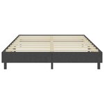 vidaXL Sommier tapissier Gris Tissu 160 x 200 cm