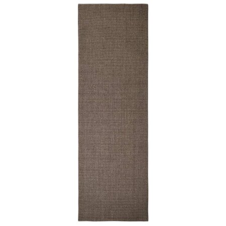 vidaXL Tapis Sisal naturel 80x250 cm Marron
