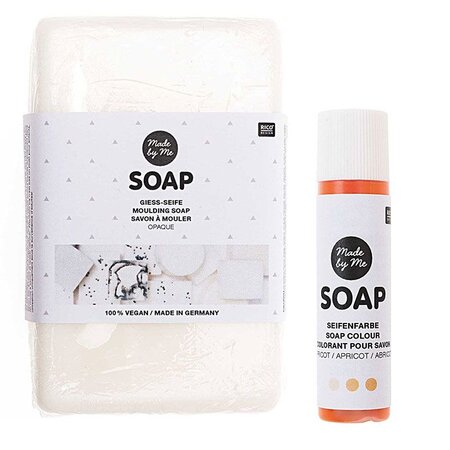 Savon à mouler opaque vegan 250 g + Colorant orange abricot