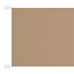 vidaXL Auvent vertical Taupe 300x270 cm Tissu oxford