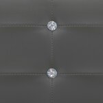 vidaXL Cadre de lit Gris Similicuir 120 x 200 cm