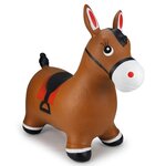 Jamara cheval jouet rebondissant avec pompe marron
