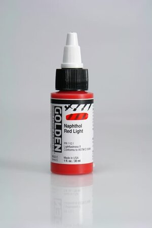 Encre acrylic high flow golden v 30ml rouge clair napthol