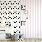 Fabulous World Papier peint Panda Blanc 67100