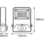 LEDVANCE - Projecteur Endura flood sensor 20W 1500lm 3000k Blanc