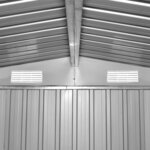 vidaXL Abri de stockage pour jardin Métal Gris 257 x 205 x 178 cm