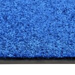 vidaXL Paillasson lavable Bleu 90x150 cm
