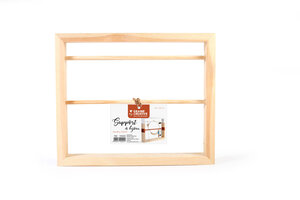 Porte-bijoux en bois 2 barres 30 cm