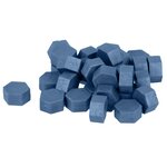 Perles de cire hexagonales - Vert clair + Bleu