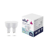 Pack de 2 spots LED connectés Bluetooth GU10 4 5W - Otio
