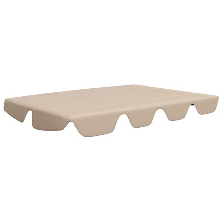 vidaXL Toit de rechange de balançoire Beige 188/168x110/145 cm