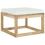 vidaXL Salon de jardin 8 Pièces avec coussins bois de pin imprégné
