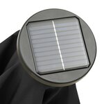 vidaXL Parasol avec lumières LED Noir 200x211 cm Aluminium