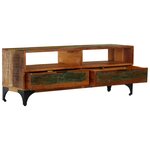 vidaXL Meuble TV 118 x 35 x 45 cm Bois de récupération massif
