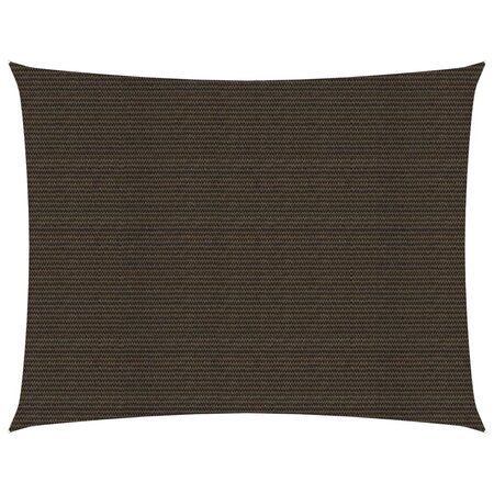 vidaXL Voile d'ombrage 160 g/m² Marron 3 5x4 5 m PEHD