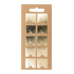 10 feuilles d'autocollants registre papier kraft