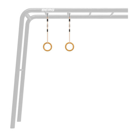 Playbase Anneaux de gymnastique en bois