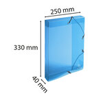 Boite De Classement Exabox Dos 40mm Polypropylène Crystal Colours - A4 - Couleurs Assorties - X 8 - Exacompta