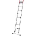Hailo échelle télescopique flexline 260 380 cm aluminium 7113-131