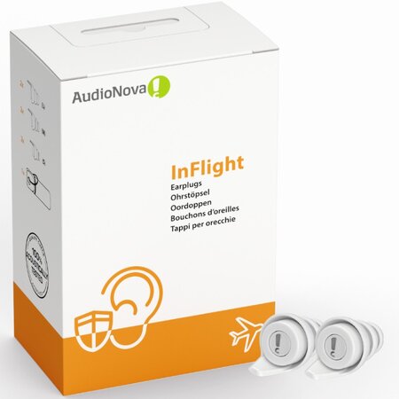 Audionova inflight : bouchons d'oreilles pour avion