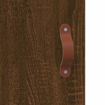 vidaXL Buffet haut Chêne marron 69 5x34x180 cm Bois d'ingénierie